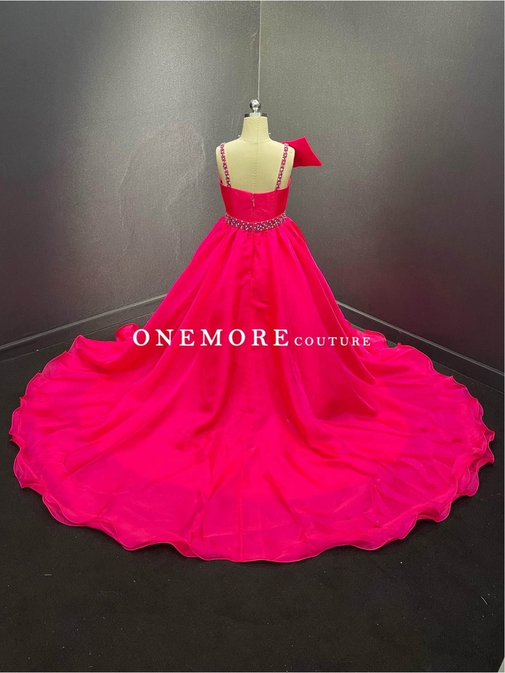 Hot Pink Girls' Ball Gown Dress